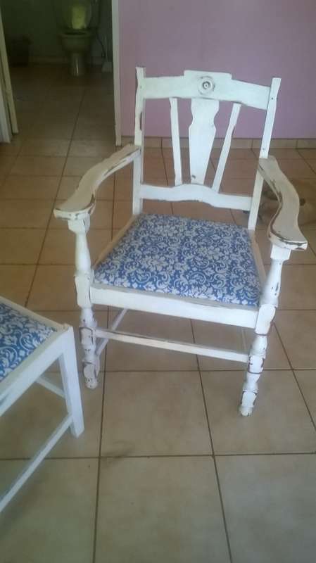 The NOT SO SHABBY CHAIR and matching STOOL